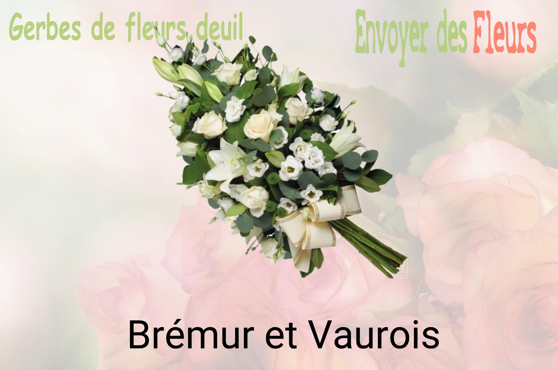 Gerbe de fleurs de deuil livrée à Brémur-et-Vaurois